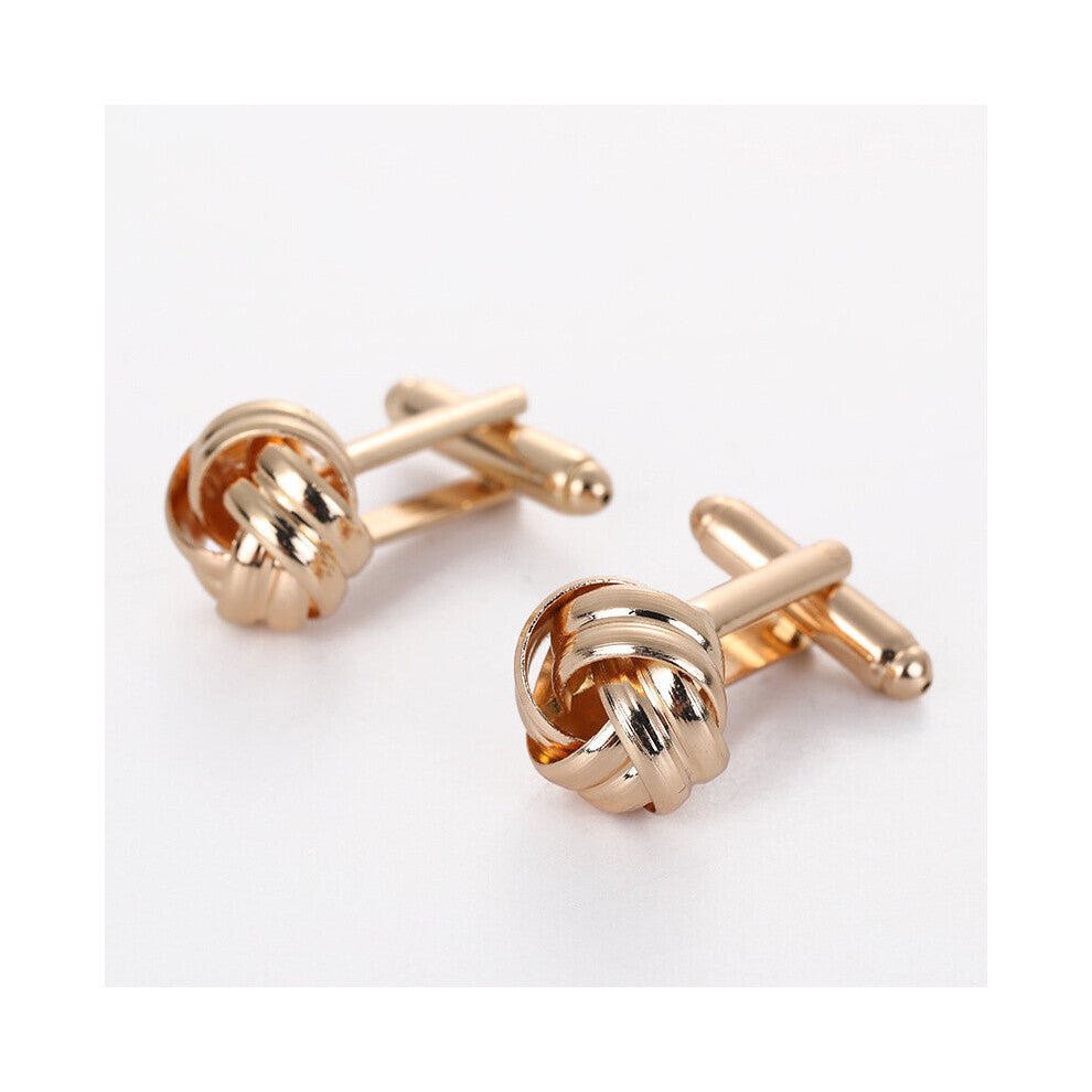 1pair Twist Creative Cufflinks Hollow Out Shape Mens Shirt Accessories Gift