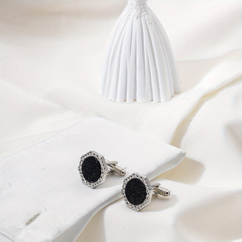 A Pair Of Round Suit Shirts Cufflinks Fashionable Mens Shirts French Sleeve Studs Cufflinks