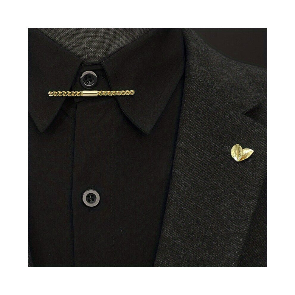 1 3pcs Retro Collar Clip Shirt Suit Collar Tie Clip Mens Daily Clothing Accessories