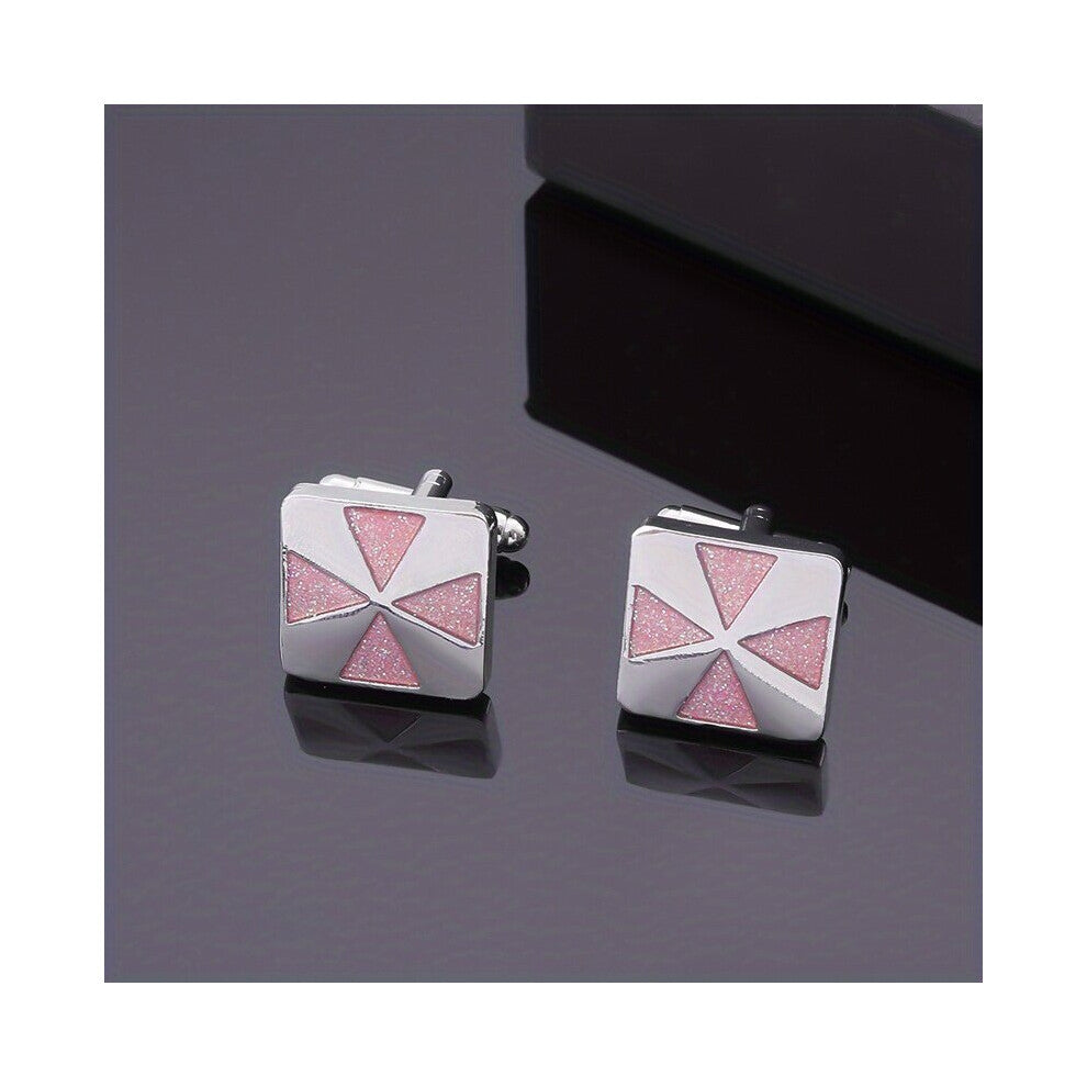Glitter Square Cufflinks Mens Business Shirt Buckle Decorative Accessories