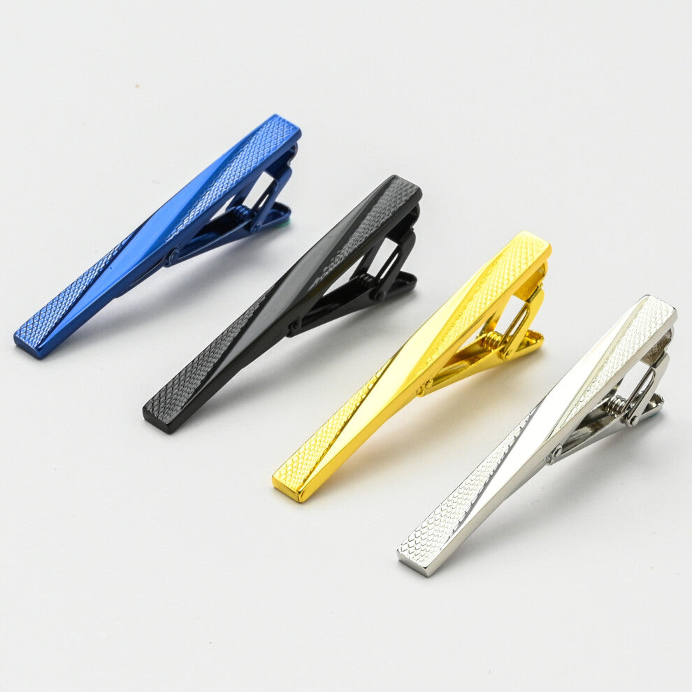 4 Colors Copper Tie Clip Glossy Business Tie Jewelry For Men