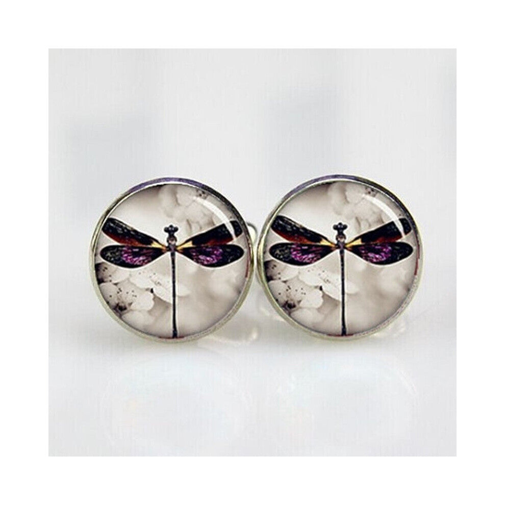 1piar Vintage Dragonfly Cufflinks Groom Cufflinks
