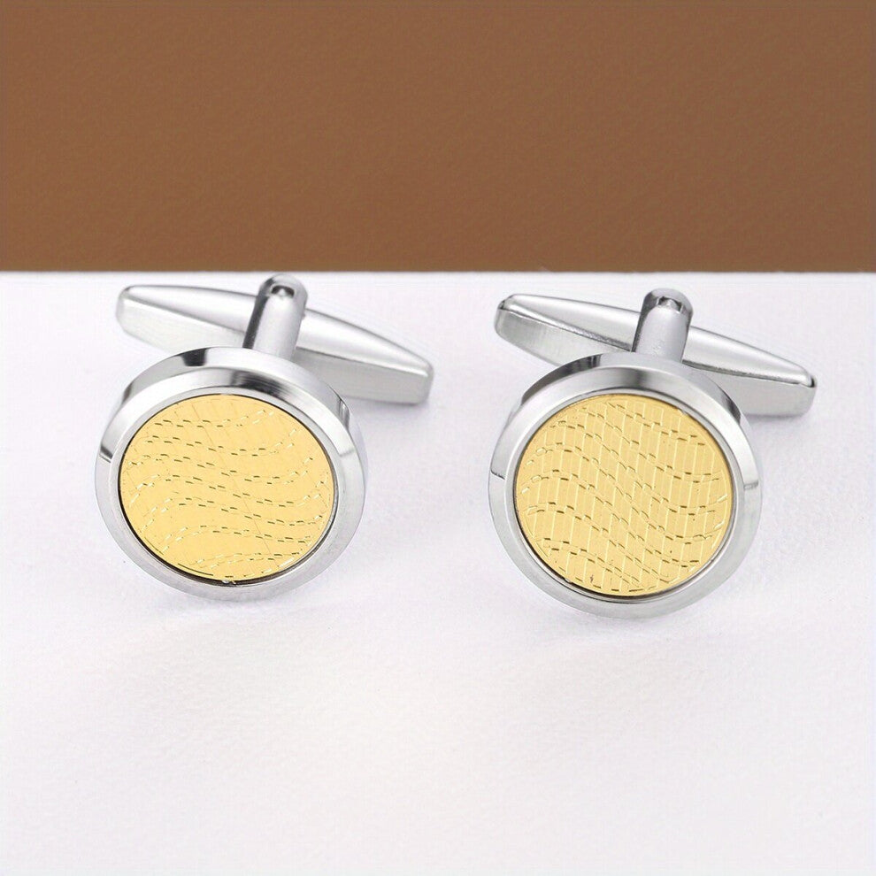 Shirt Cufflinks Romantic Round Cufflinks Business Shirt Clothing Buttons For Men
