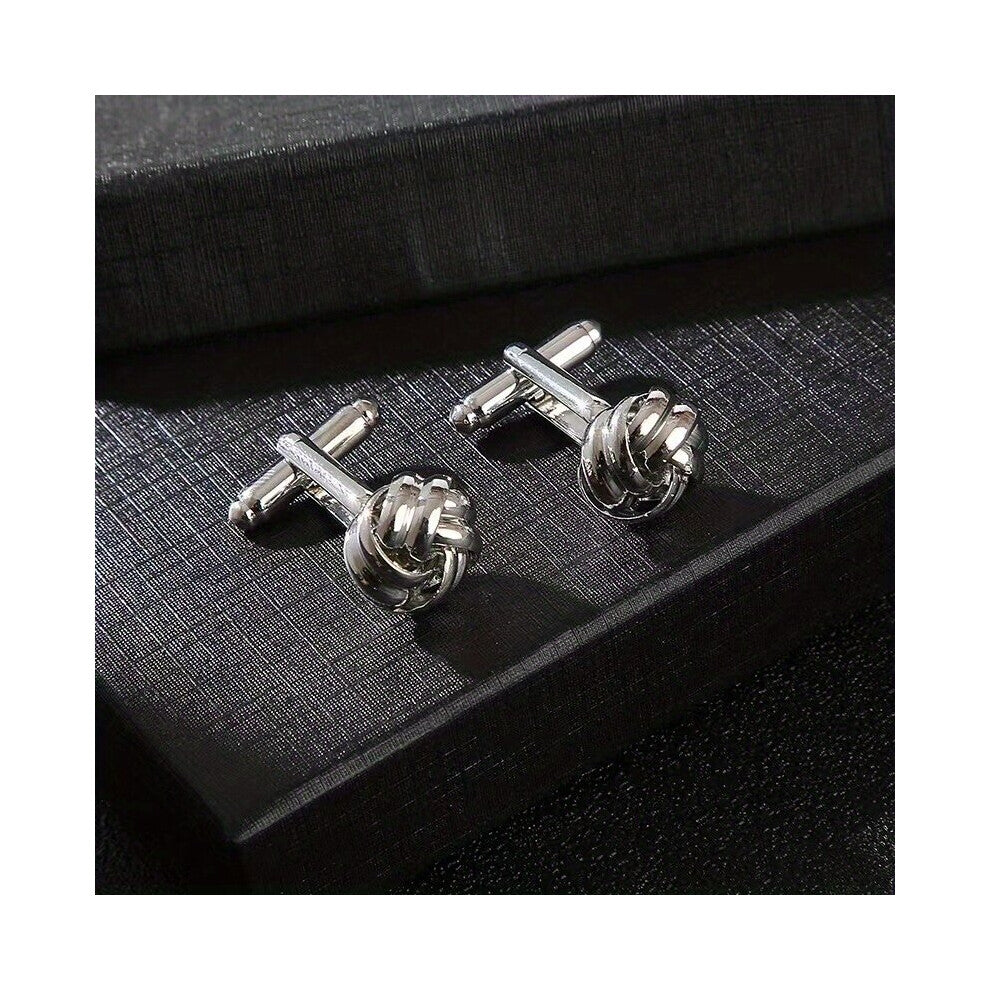 1pair Fried Dough Twists Cufflinks Sleeve Nails Hollow Out Mens Shirts