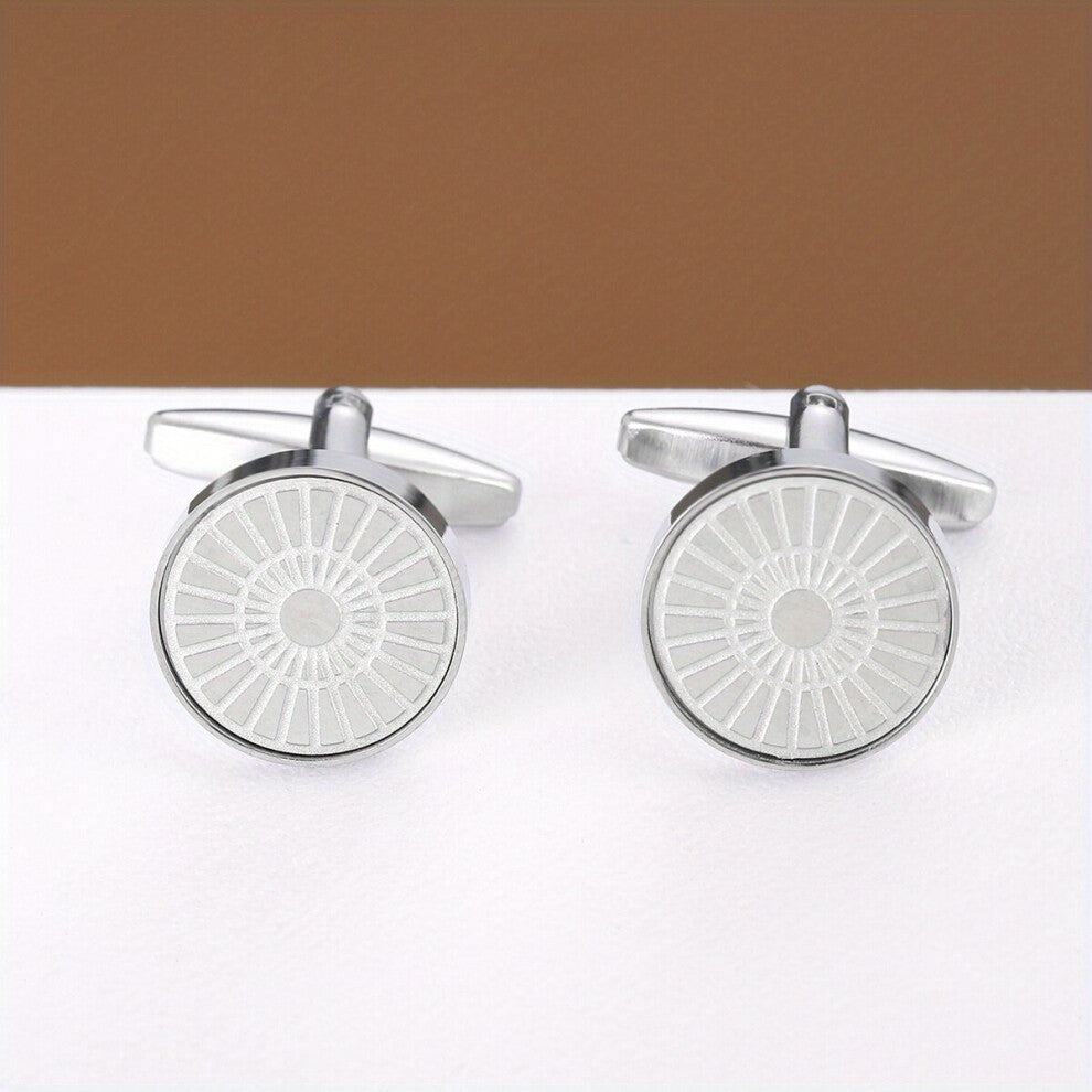 Shirt Cufflinks Romantic Round Cufflinks Business Buttons For Men