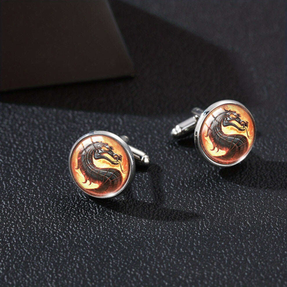 1pair Dinosaur Cufflinks Tyrannosaurus Rex Cufflinks Velociraptor Spinosaurus Cufflinks