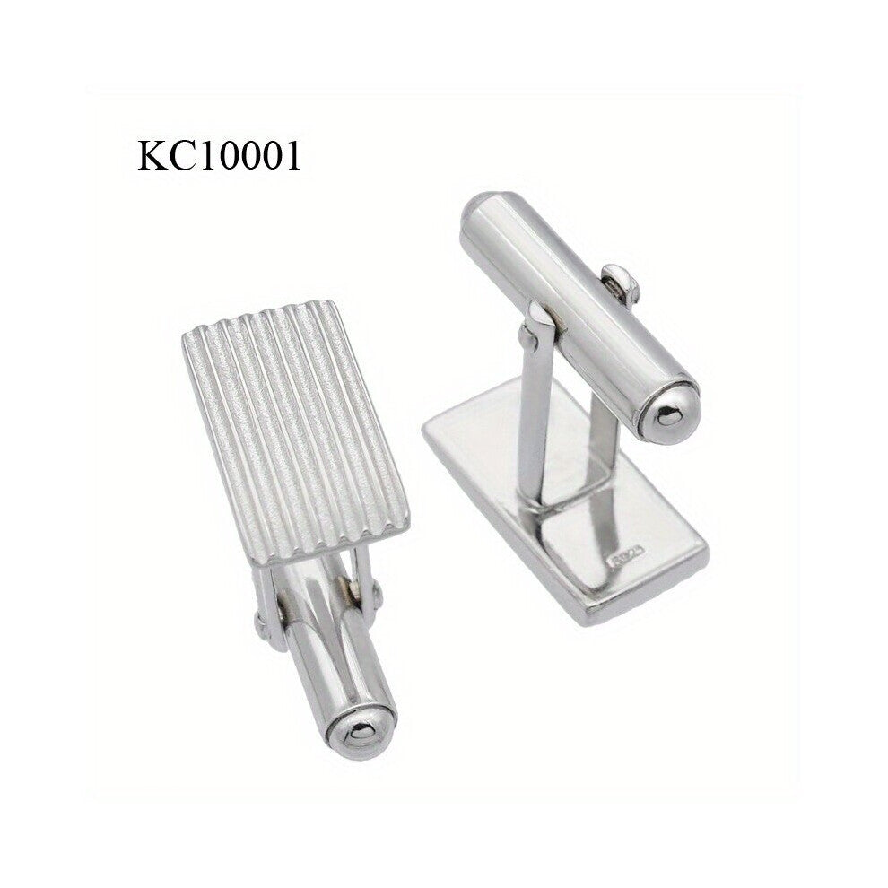 1pair 925 Sterling Silver Button Cufflinks Shirt Cufflinks Versatile Accessories Cufflinks For Wedding Suit Fancy Gift For Men