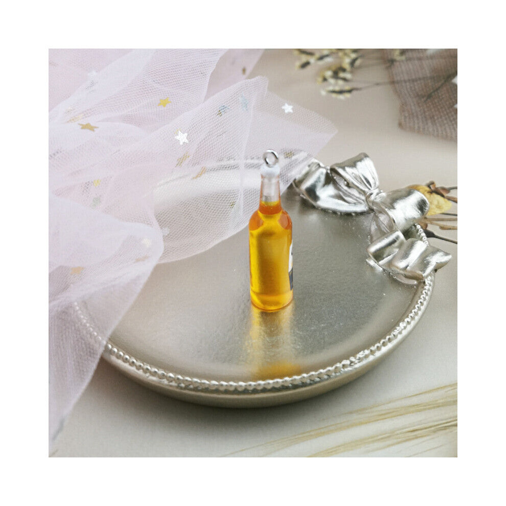 Resin Jewelry Accessories Simulation Beer Bottle Charm Earrings Bracelets Anklets Necklaces Clothing Accessories Bag Keychains Mobile Phone Pendants A