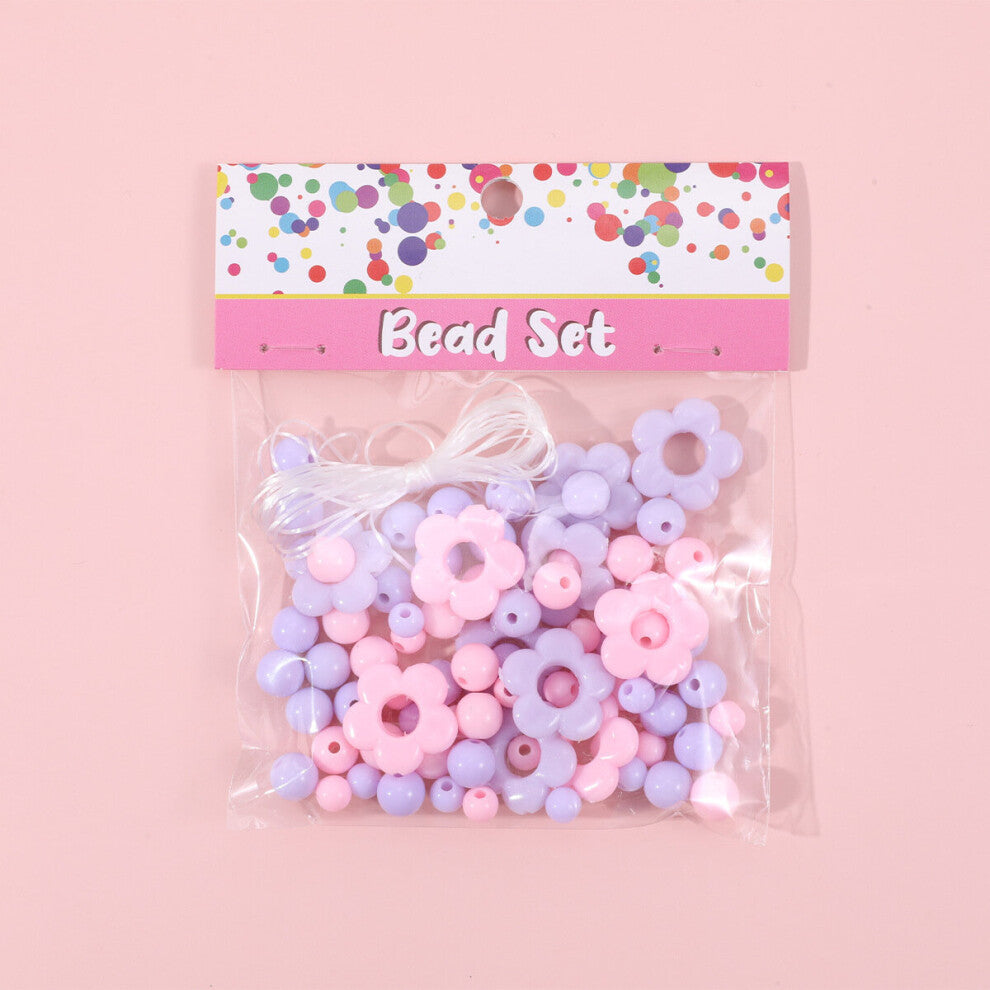 1bag Styles Colorful Plastic Beads Flower Butterfly Fruit Beads For Diy Jewelry Making Childrens Educational Toys