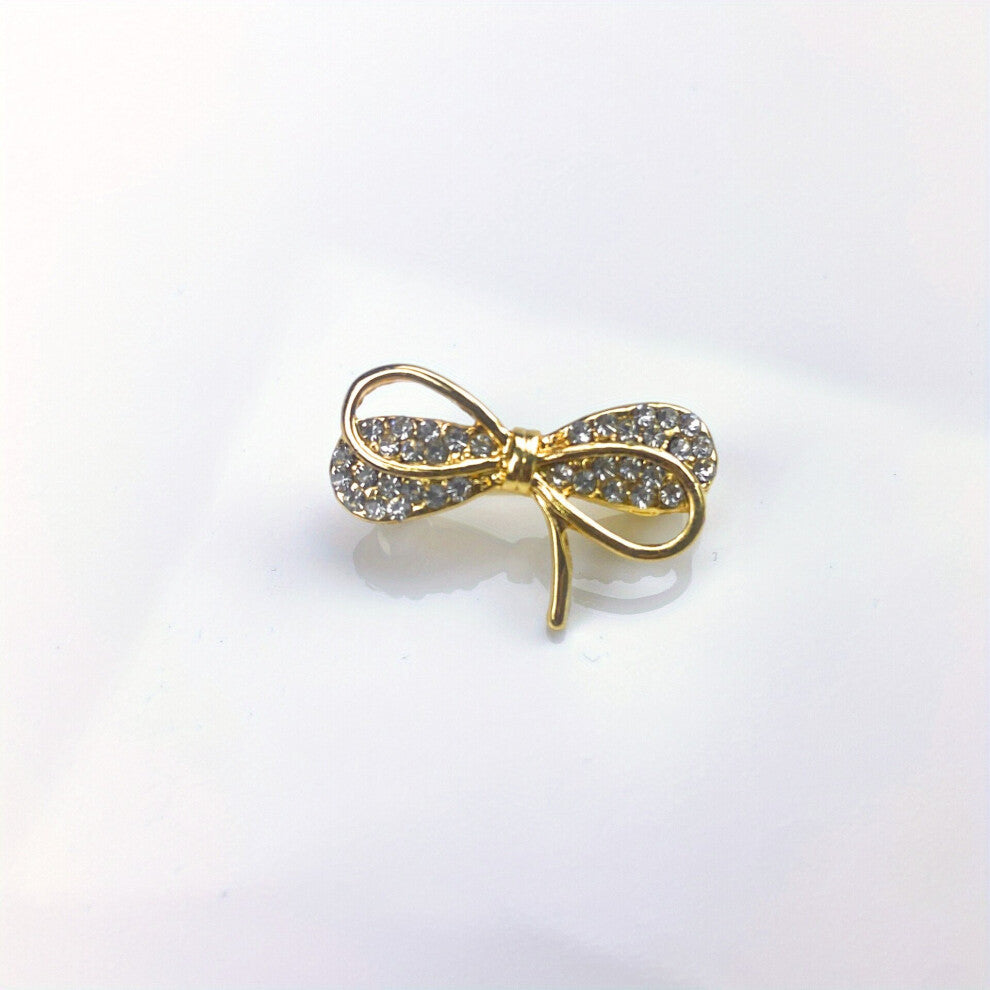 Four Leaf Clover Brooch Metal Lapel Strap Pin Fixed Lucky Clover Bow Knot Pin Lovely Kitty Pin Buckle Shirt Sweater Hat Cardigan Decoration