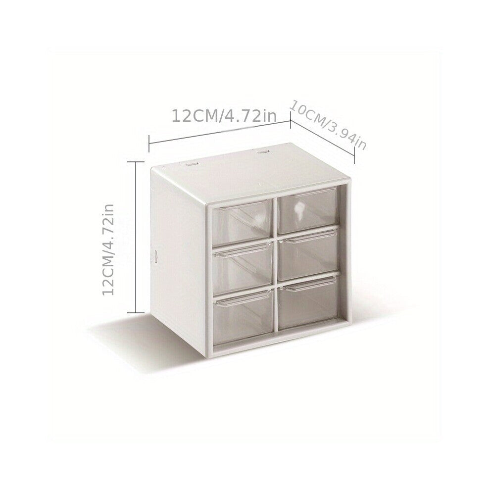 1pc Nine Grid Six Grid Desktop Jewelry Storage Drawer
