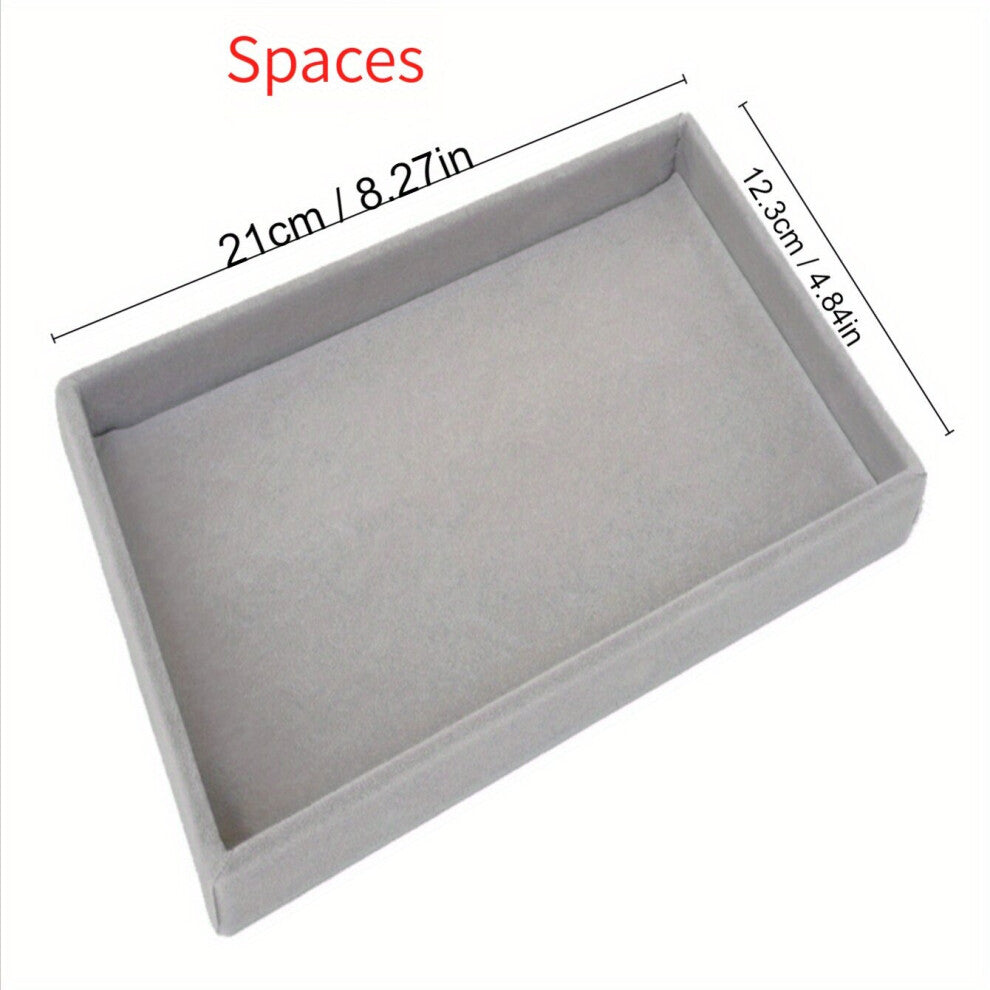 1pc Jewelry Display Organizer Desktop Organizer Makeup Storage Tray