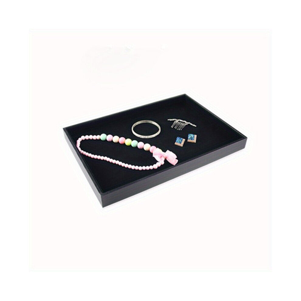 1pc Jewelry Tray View Pallet Display Storage Box Jewelry Storage Display Box Desktop Jewelry Box Flannel Box