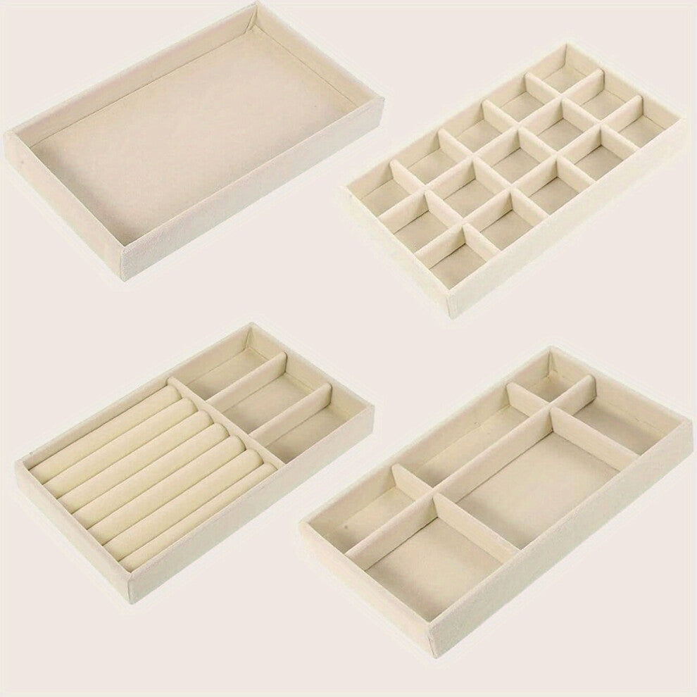 4PCS Desktop Jewelry Display Storage Box