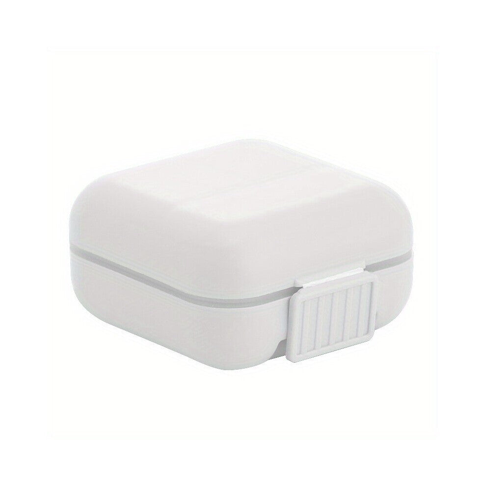 1PC Portable Desktop Jewelry Storage Box Mini Earring Jewelry Box Necklace Ring Plastic Compartment Storage Box