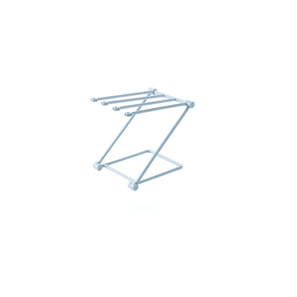 1pc Pp Foldable Jewelry Storage Rack Multifunctional Desktop Vertical Jewelry Towel Display Rack