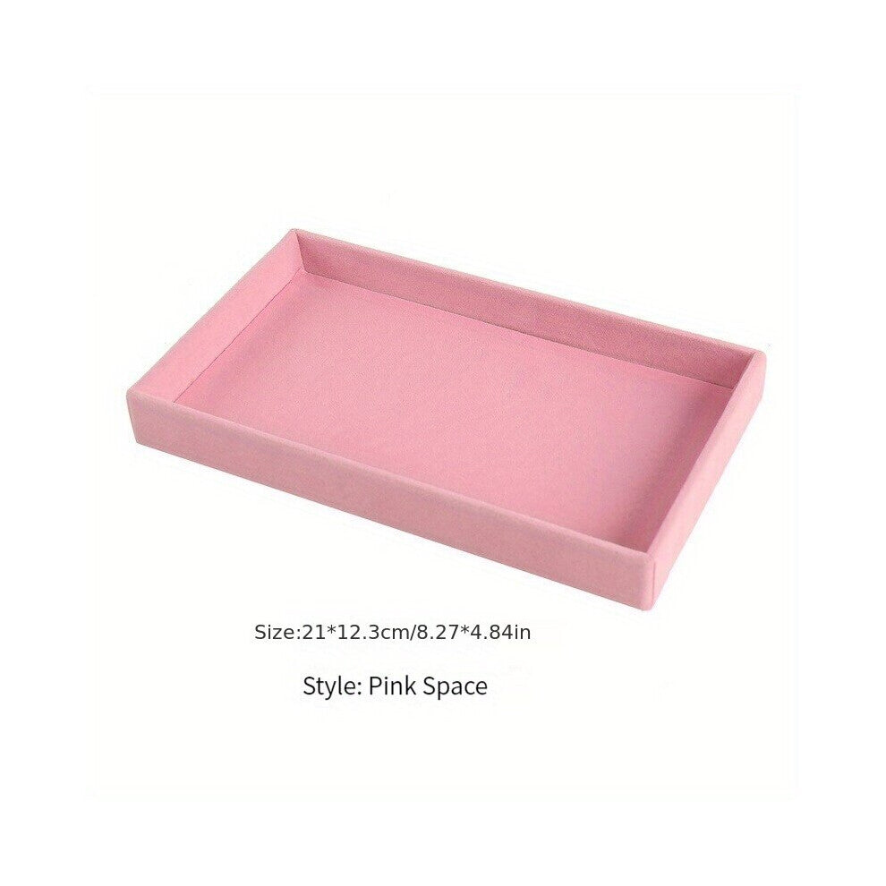 1pc Jewellery Display Organizer Desktop Organizer Makeup Storage Tray Earrings Bracelet Ring Jewellery Box