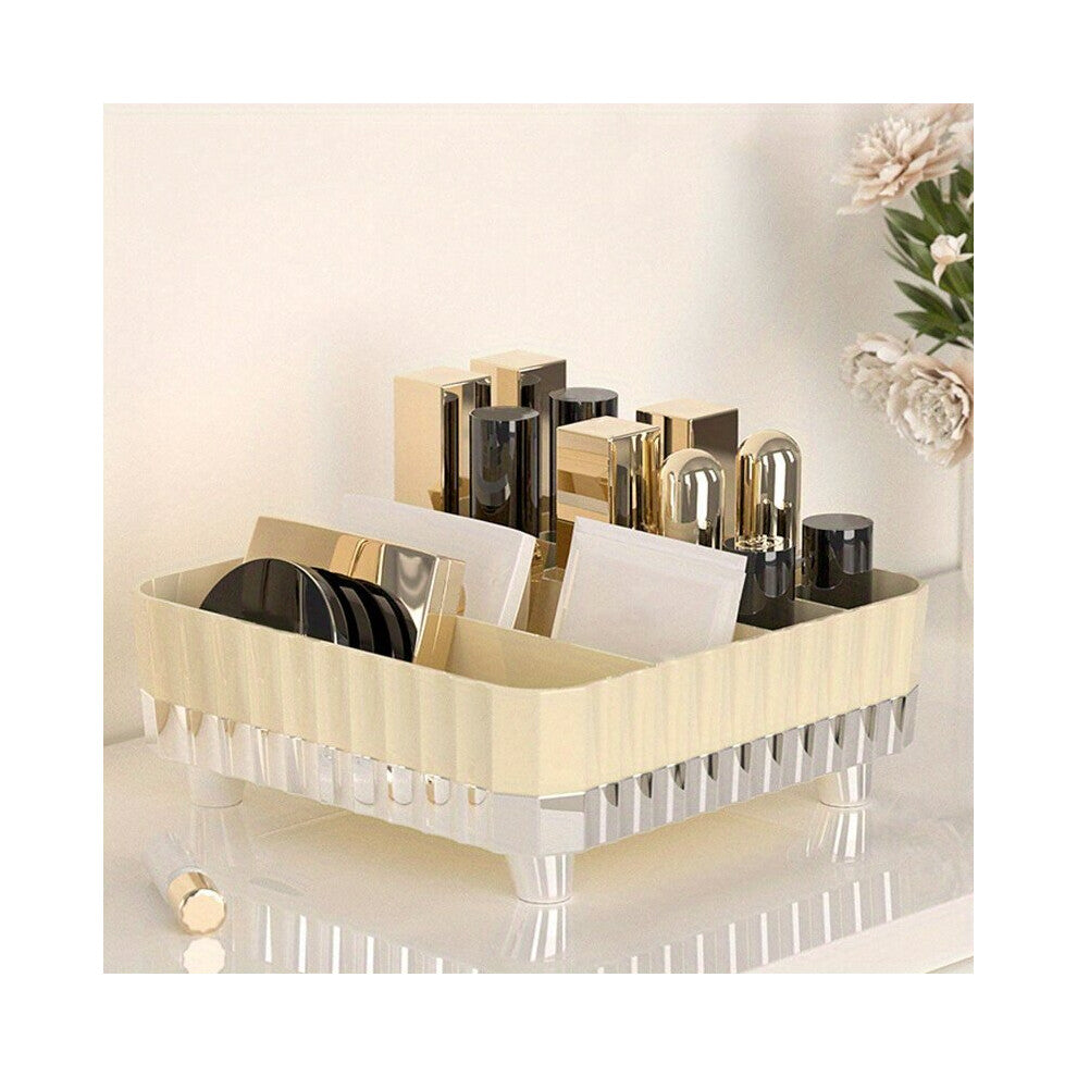 Creamy Lipstick Storage Rack Divided Grid For Student Dormitory Dresser Desktop Jewelry Lip Glaze Lipstick Storage Box