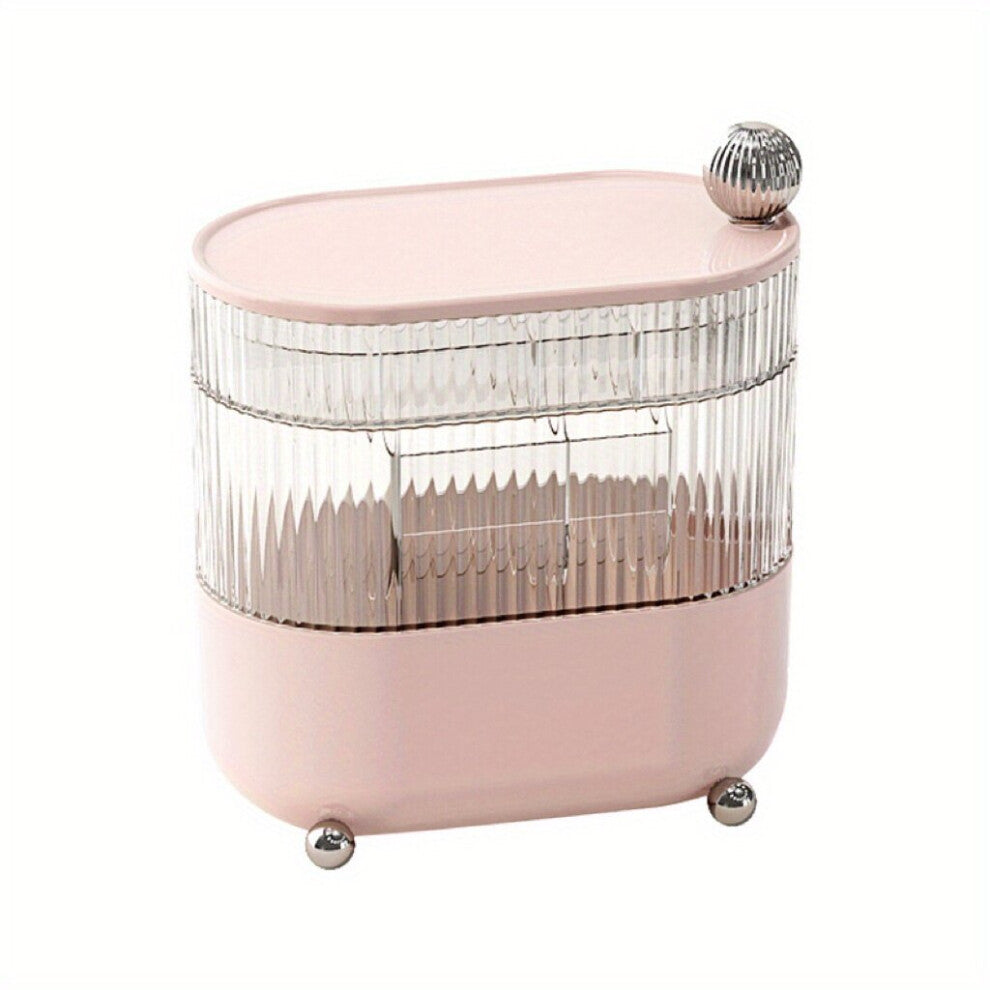 Rotating Desktop Storage Box Dustproof Multilayer Transparent Jewelry Watch Storage Rack