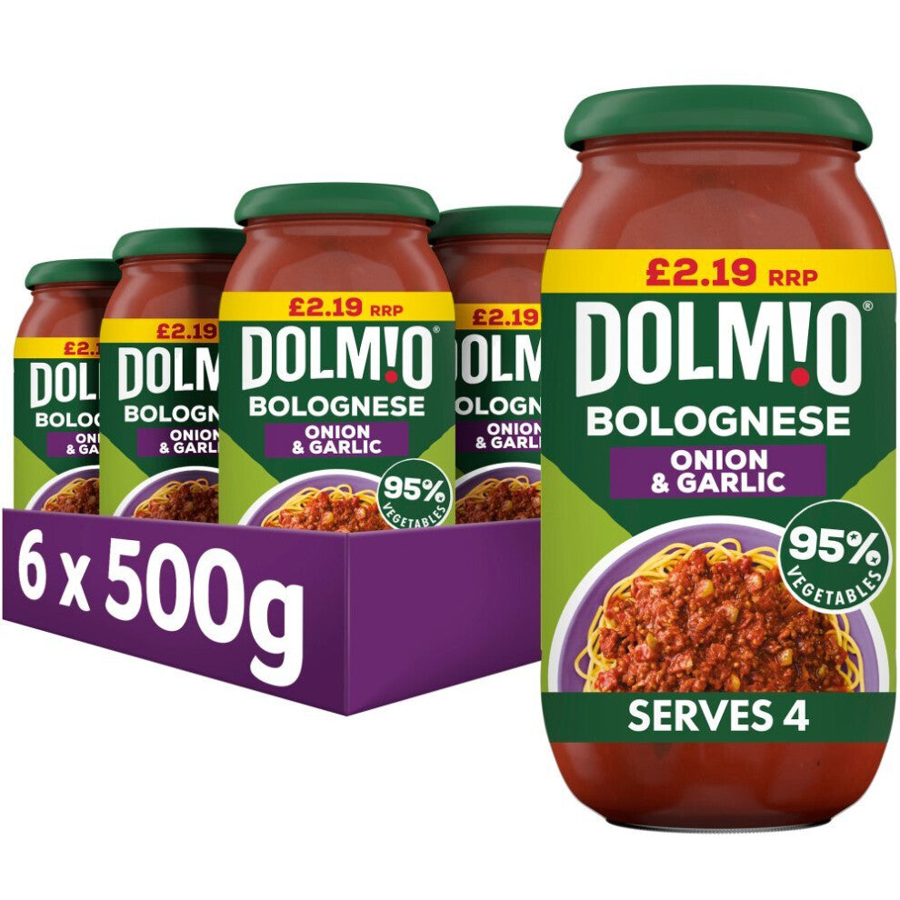 Dolmio Bolognese Onion & Garlic Pasta Sauce 500g ( pack of 6 )