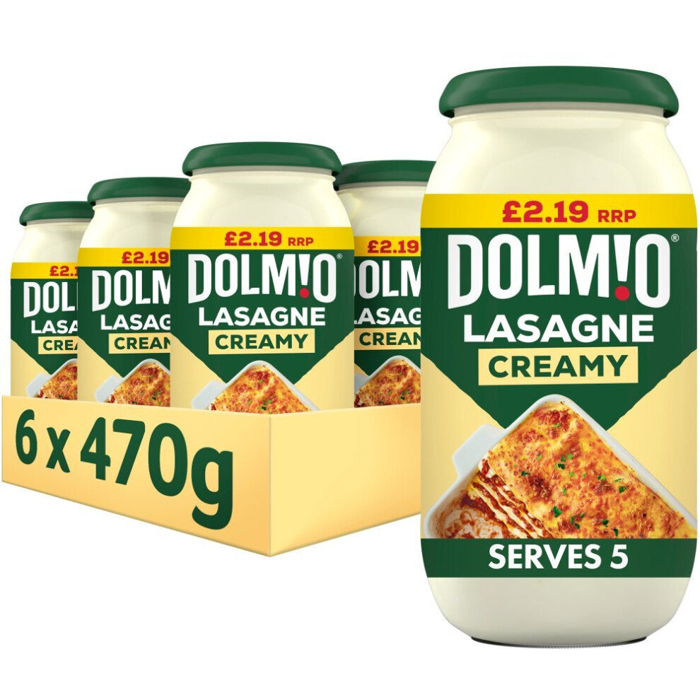 Dolmio Lasagne Creamy White Sauce 470g ( Pack of 6 )