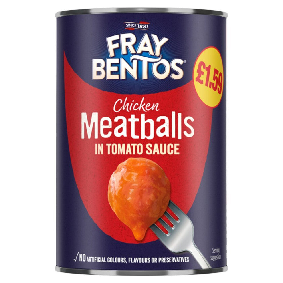 Fray Bentos Chicken Meatballs in Tomato Sauce 380g ( pack of  6 )
