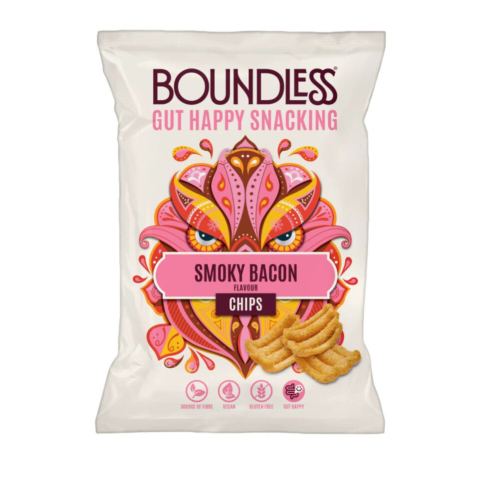 Boundless Smoky Bacon Chips 80g (Pack of 10)
