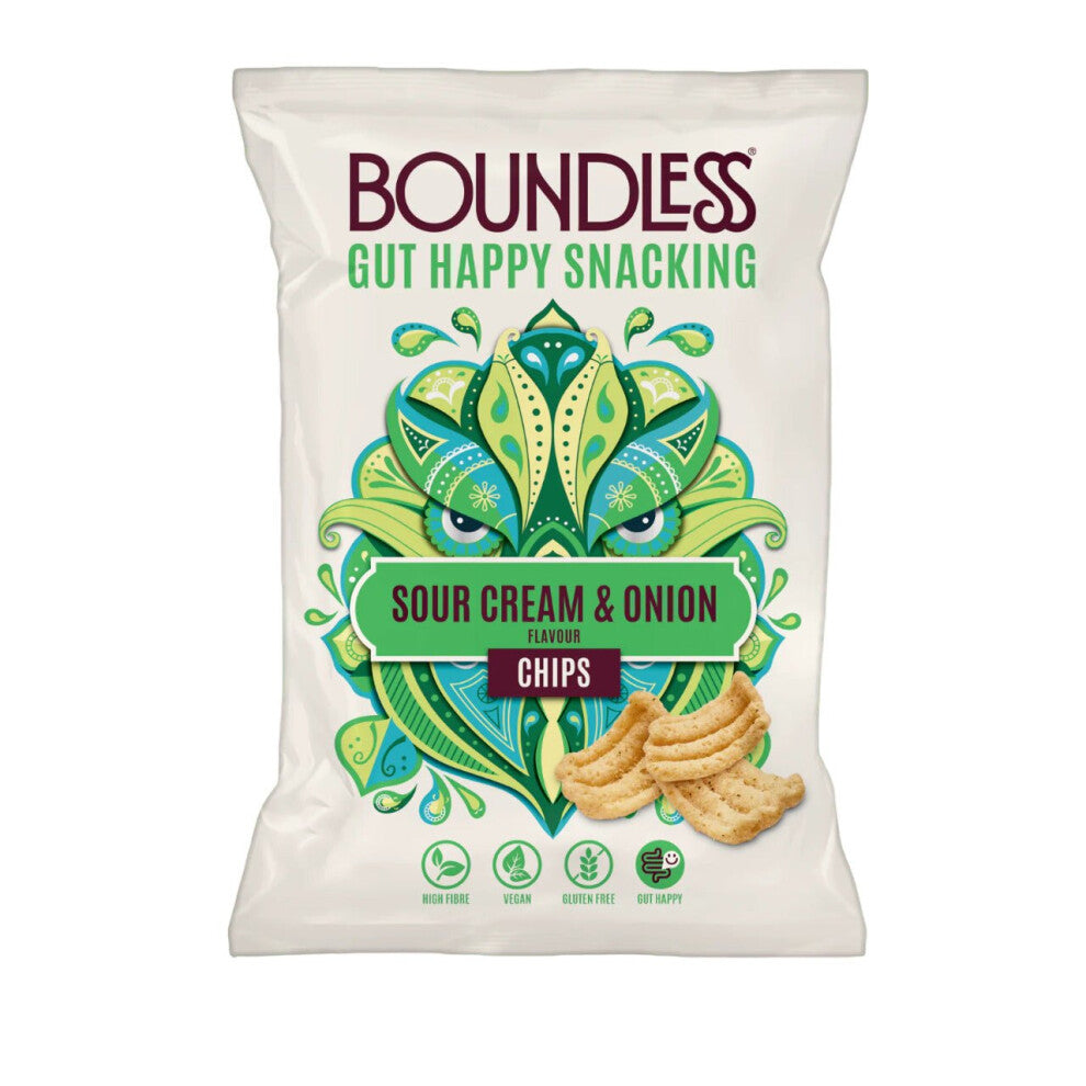 Boundless Sour Cream & Onion Chips 80g (Pack of 10)