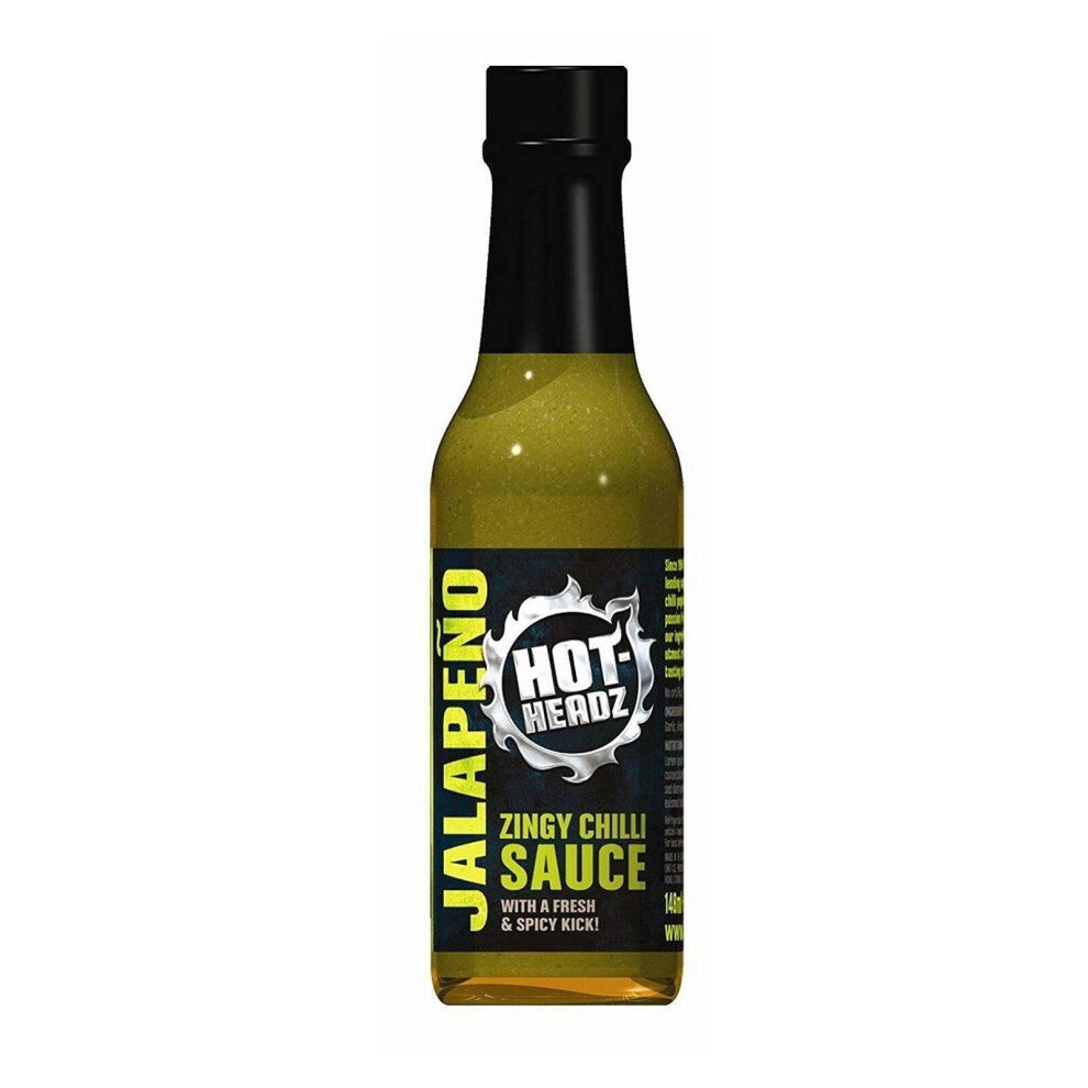 Hot Chilli Pepper Sauce Extra Spicy Condiment Hot Headz Zingy Jalapeno