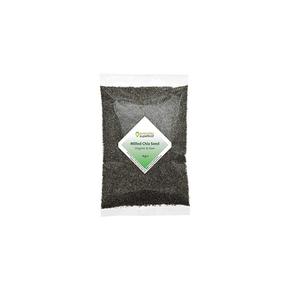 Milled Chia Seeds 1kg Chia Seed Meal Ground Chia Seeds Pure Keto Ingredients Milled Chia Seed Powder (1kg)