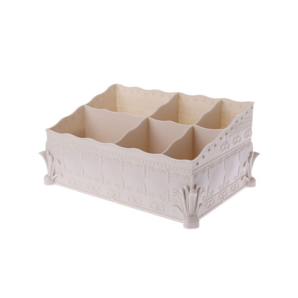 European Style Plastic Desktop Drawer Makeup Jewelry Organizer Holder Storage Box Jewelry Box
