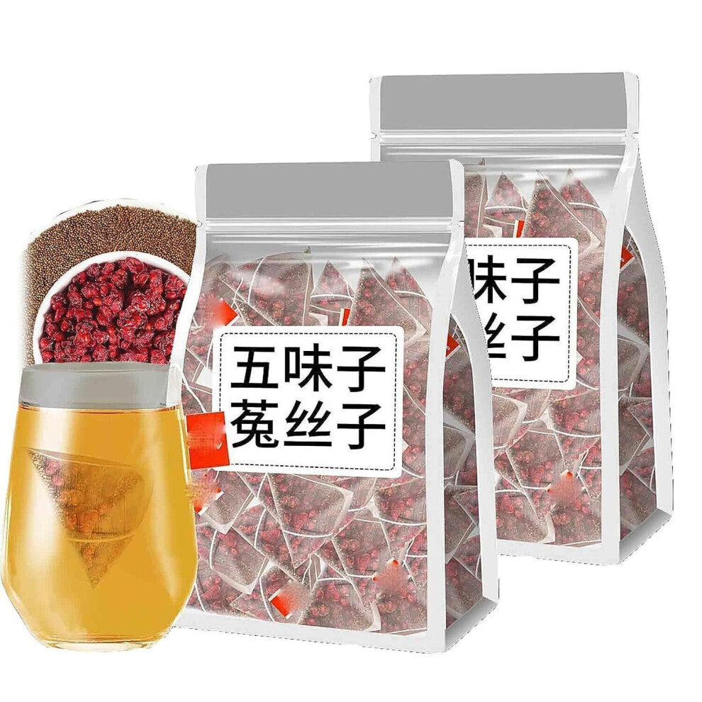 (2 Bag (60G)) Five Flavors of Goji Berry Tea Four Famous Bubbles Wolfberry Schisandra Dodder