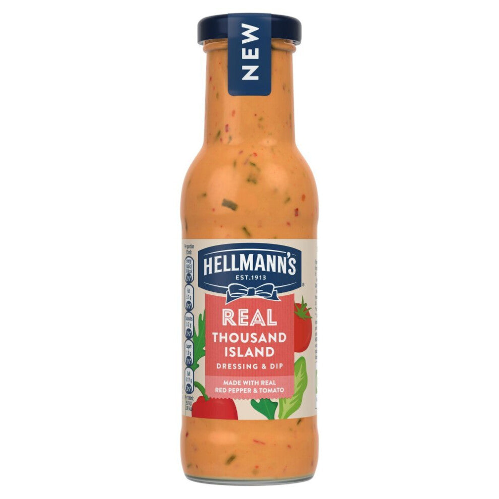 Hellmann's Salad Dressing&Dip Real Thousand Island 250ml( pack of 6 )