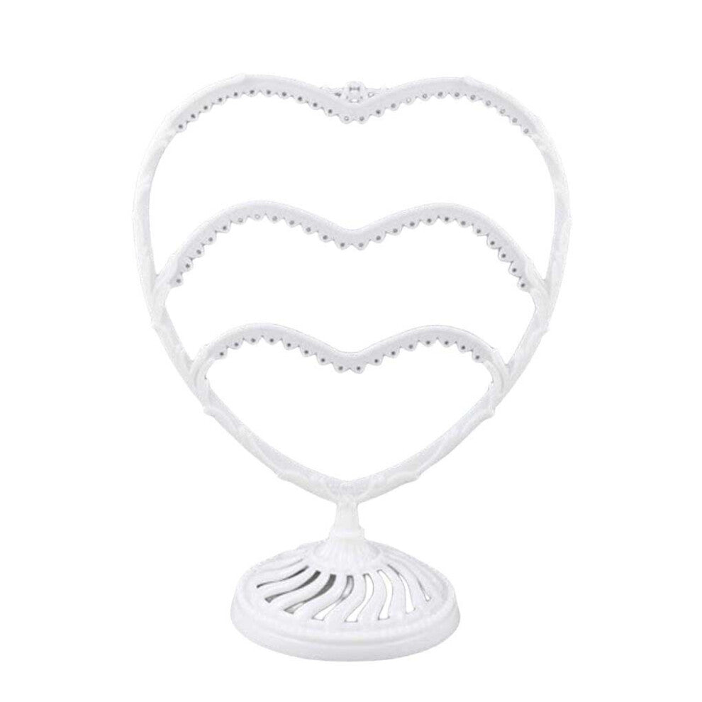 (a-white 60 holes) Earrings Ear Studs Organizer Heavy Duty 60-Holes Storage Rack Tree Desktop Hanging Display Jewelry Holder Shelf Gifts