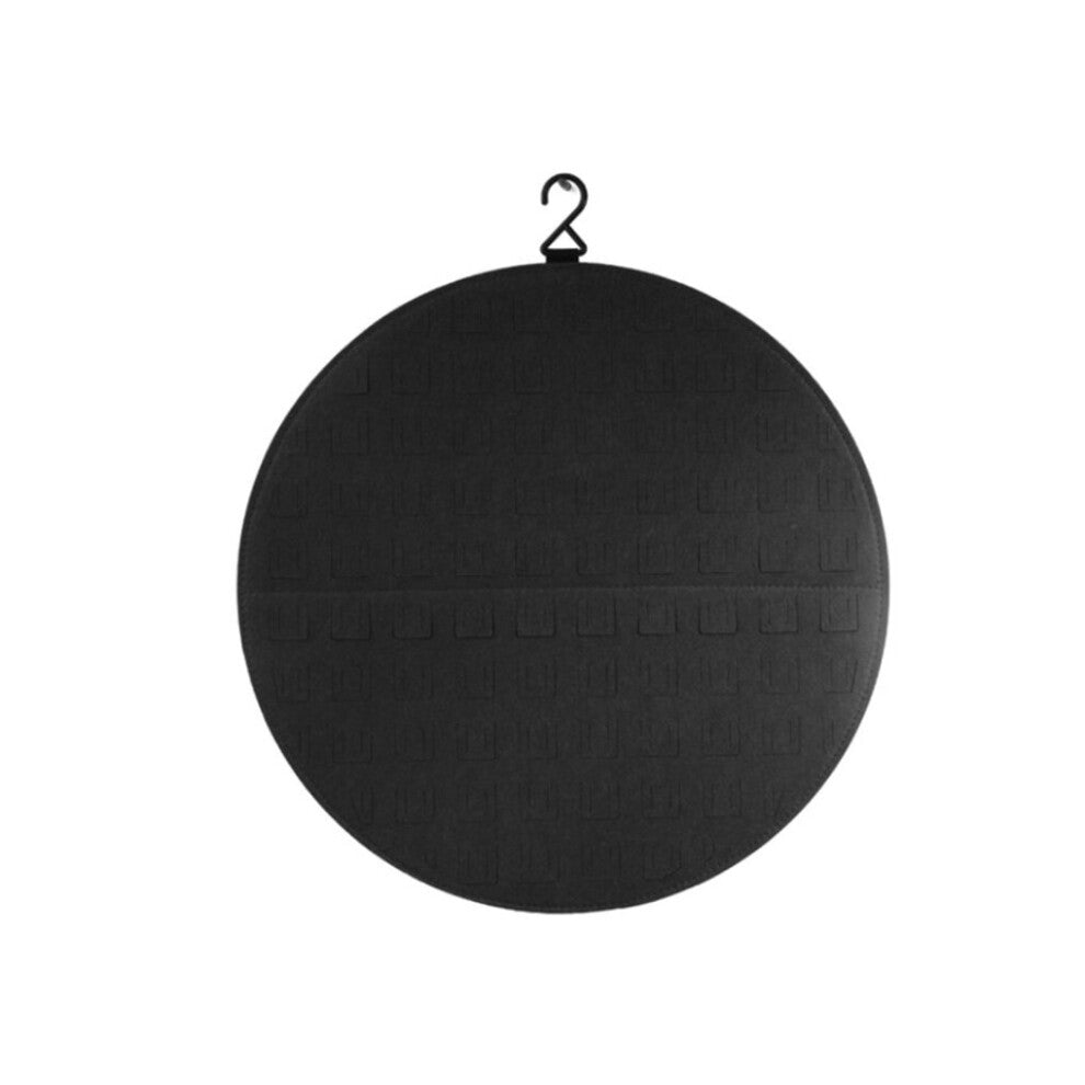 (a-Black) Bag Wall Hanging Collection Holder Bags Pin Medal Earrings Rings Necklaces Jewelry Organizer Household for Women