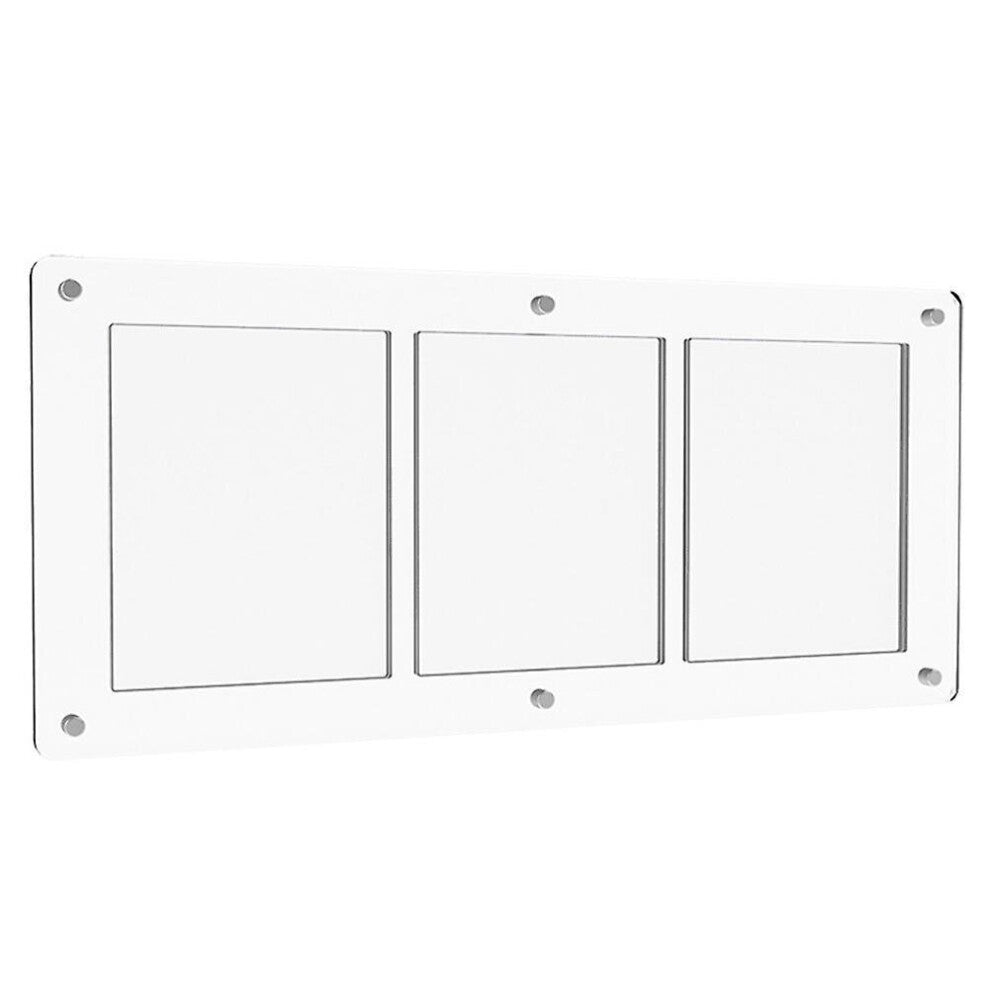 Acrylic Three-frame Card Holder Magnetic Transparent Card Display Stand 35pt Universal Card Brick F