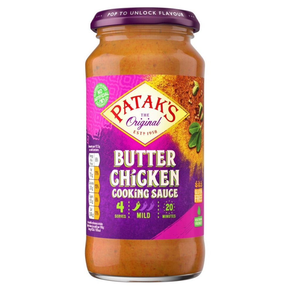 Patak's Butter Chicken Curry Sauce 450g ( pack of 6 )