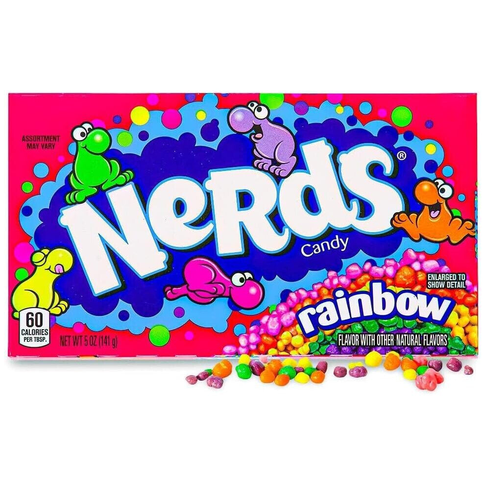Wonka Rainbow Nerds 12 x 141g Delicious Tasty And Twisty Treat Gift