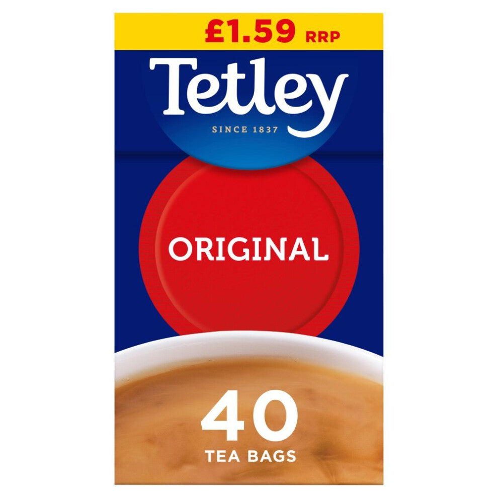 Tetley Original 40 Tea Bags 125g ( pack of 6 )