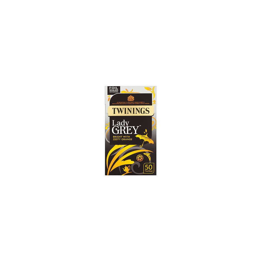 Twinings Lady Grey 50 Tea Bags 125g ( pack of 4 )