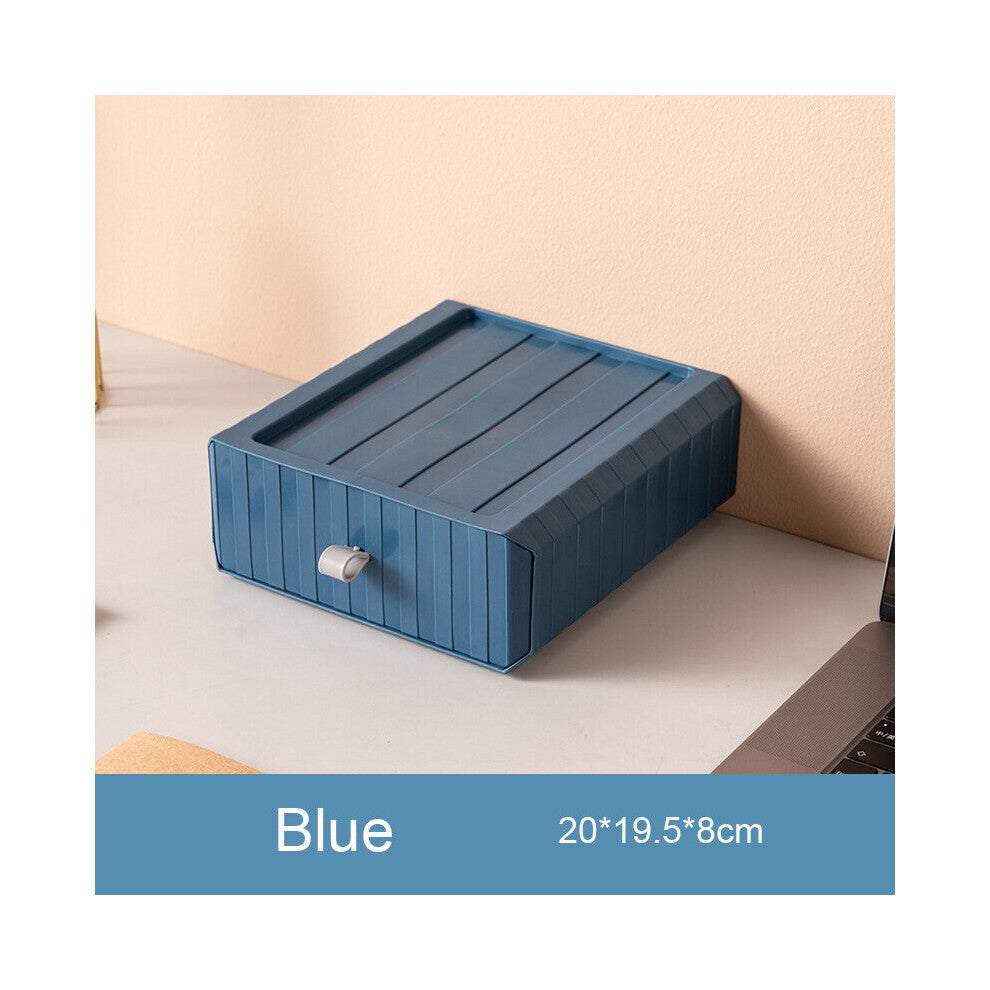 Desktop Drawer Stackable Storage Box Makeup Organizer Cosmetic Drawers Jewelry Display Case Multi-layer Storage Bo