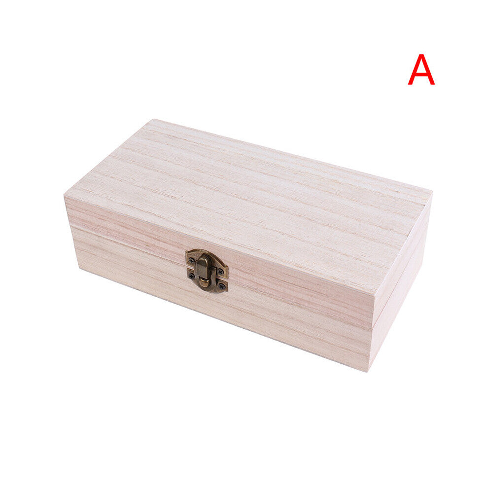 Retro Jewelry Box Desktop Wood Clamshell Storage Hand Decoration Wooden Box Organizers Storage