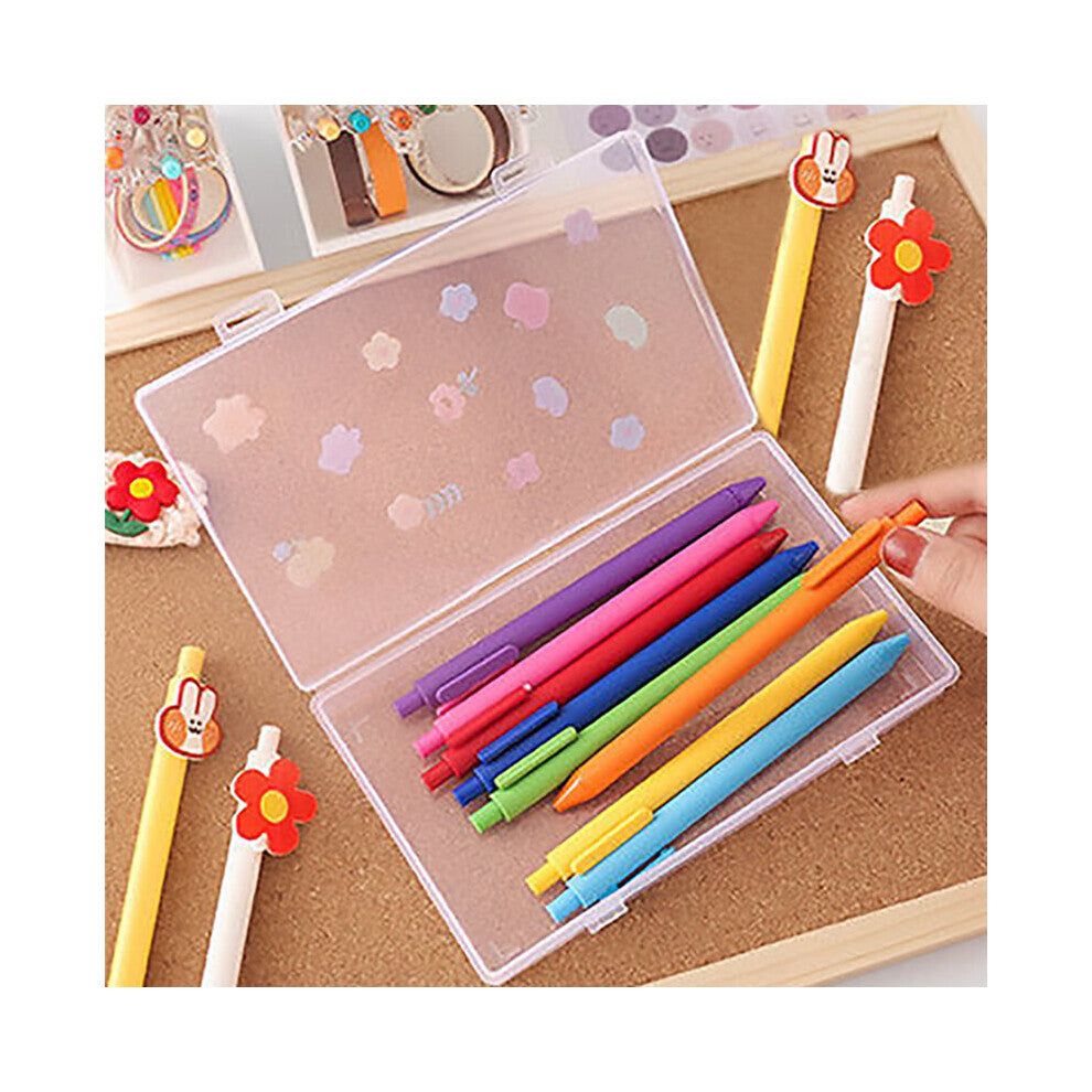 10PCS Mini Storage Box Transparent Plastic Box Earrings Jewelry Packaging Storage Small Square Boxes Desktop Jewelry Organizer