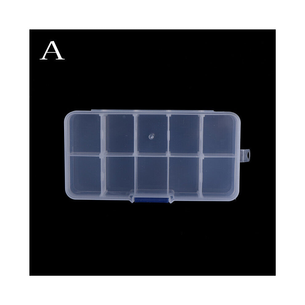 1PC 10-15-24 Slot Plastic Square Shaped Household Storage Box Case Home Organizer Earring Jewelry Craft Organizer