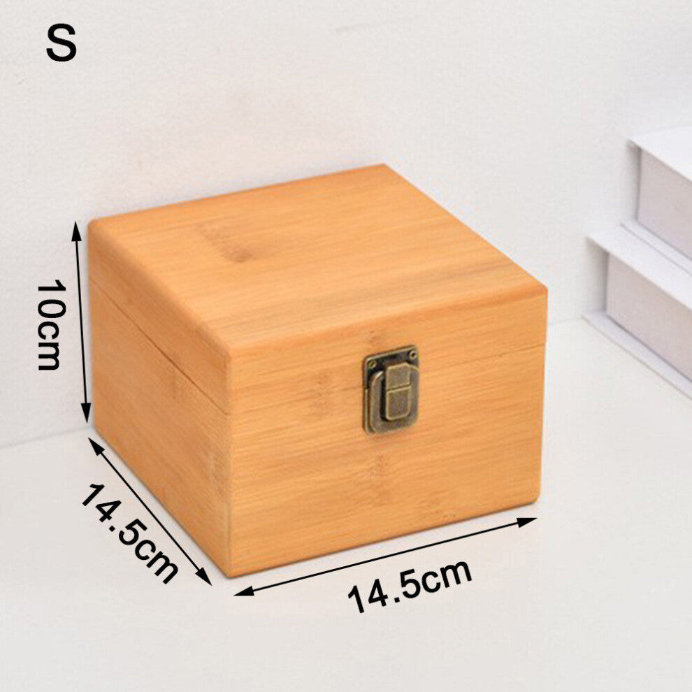 Wooden Storage Box Jewelry Box Organizer Desktop Clamshell Storage Case Container Home Decor Handcrafted Wooden Gift Boxes