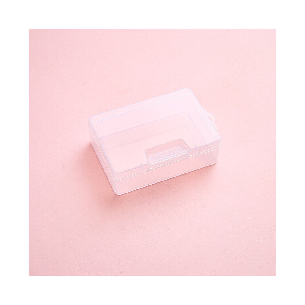 Creative Transparent DIY Jewelry Storage Box Student Stationery Storage Cases Desktop Objects Organizer Small Cosmetic Organizer