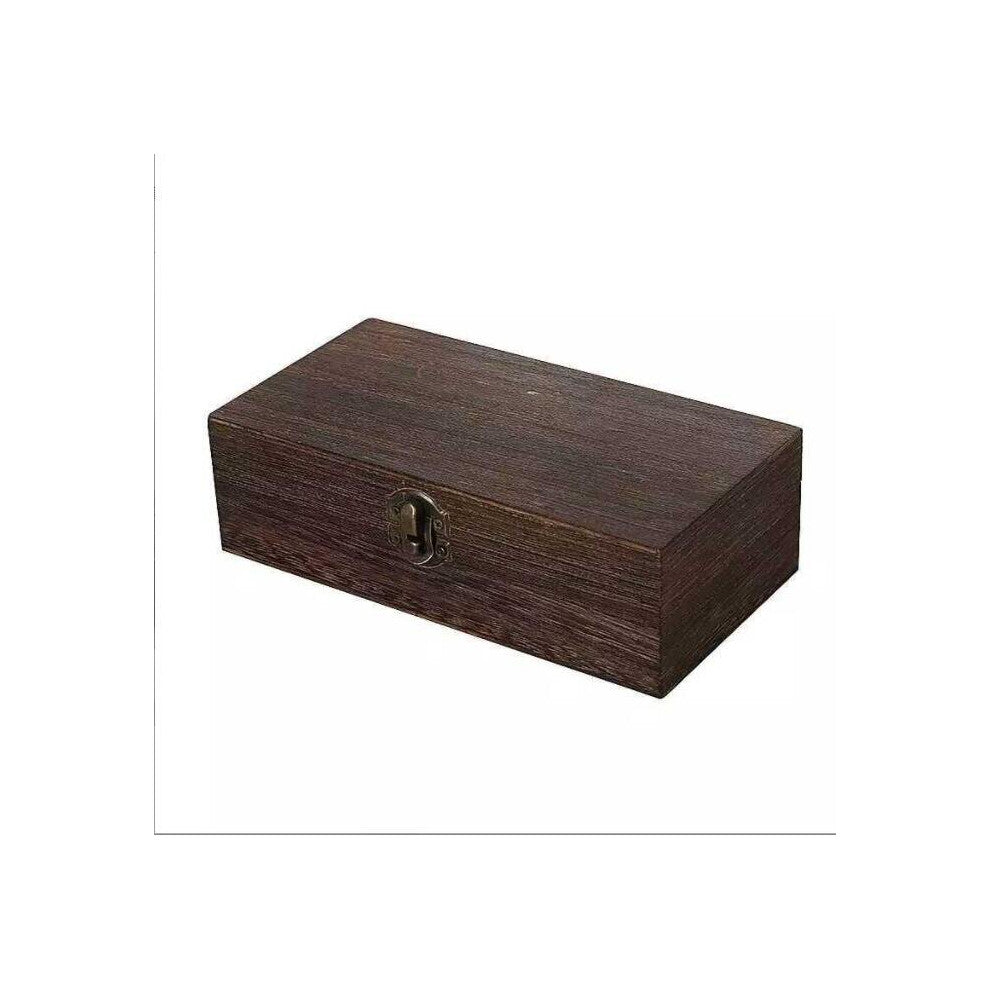 desktop storage box diy woode Jewelry Box Desktop Wood Clamshell Storage Hand Decoration Wooden Box