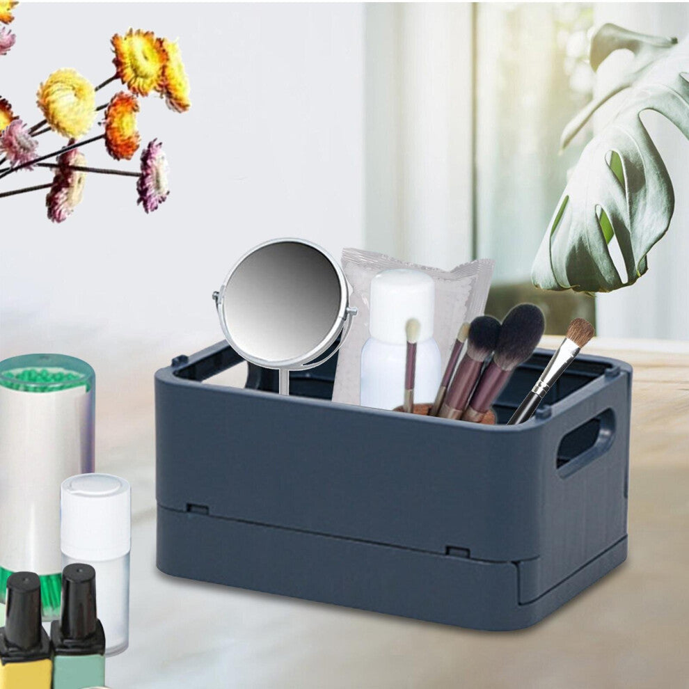 Foldable Storage Box Jewelry Organization Durable Utility Container for Desktop Office