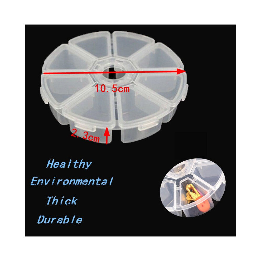 8 Grids Plastic Desktop Storage Box Jewelry Cosmetic Solid Small Plastic Box Makeup Organizer Case High