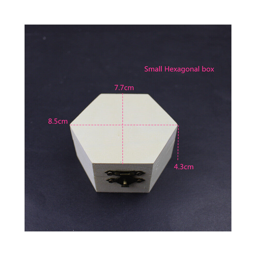 Wooden storage Box Jewelry Headwear Organizer Case Baby teeth Box Home Decoration Crafts Small Gadgets Container 2Sizes